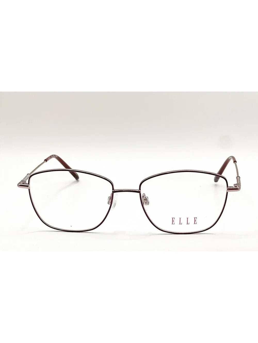 Elle EL13517 WI Wine Square Authentic Eyeglass Frames 53-16-145